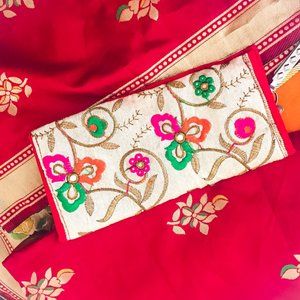 Indian Cream Handmade Wallet